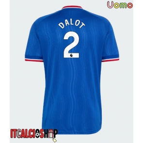 Manchester United Diogo Dalot #2 Seconda Maglia 2026-27 Manica Corta